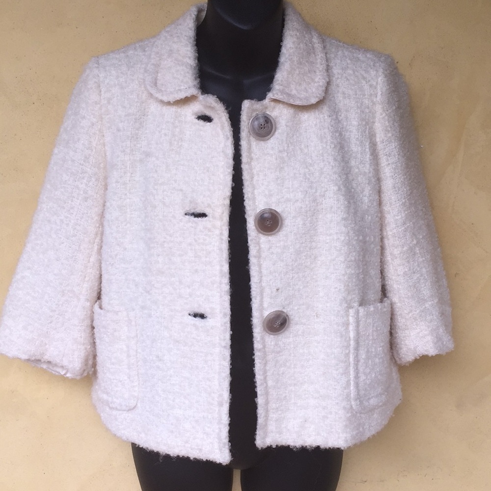 J. Crew off white jacket